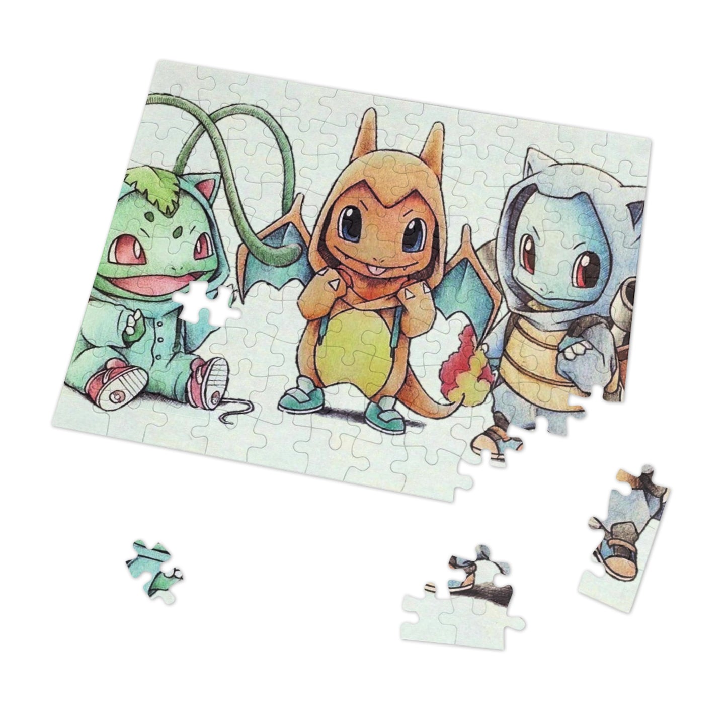 Pokemon Starters Jigsaw Puzzle (30, 110, 252, 500,1000-Piece)