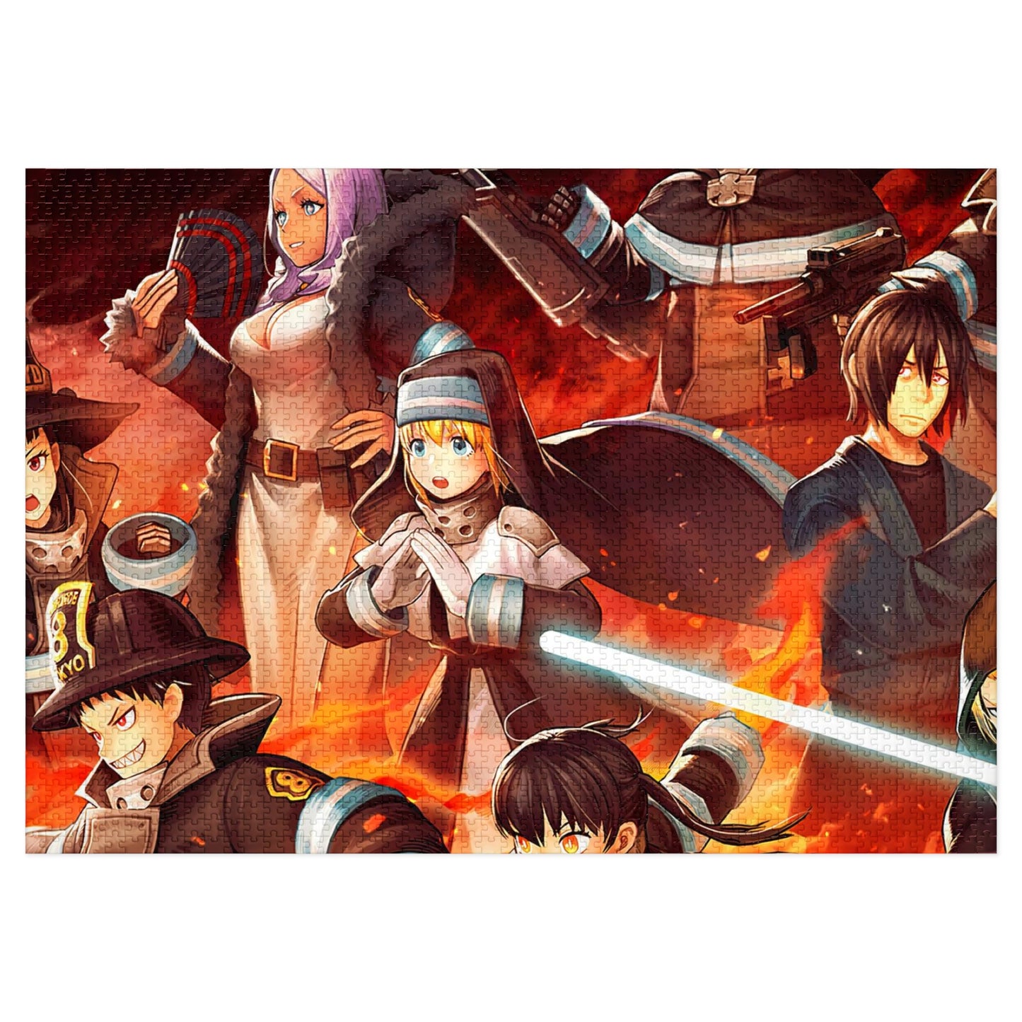 Fire Force Jigsaw Puzzle (30, 110, 252, 500,1000-Piece)