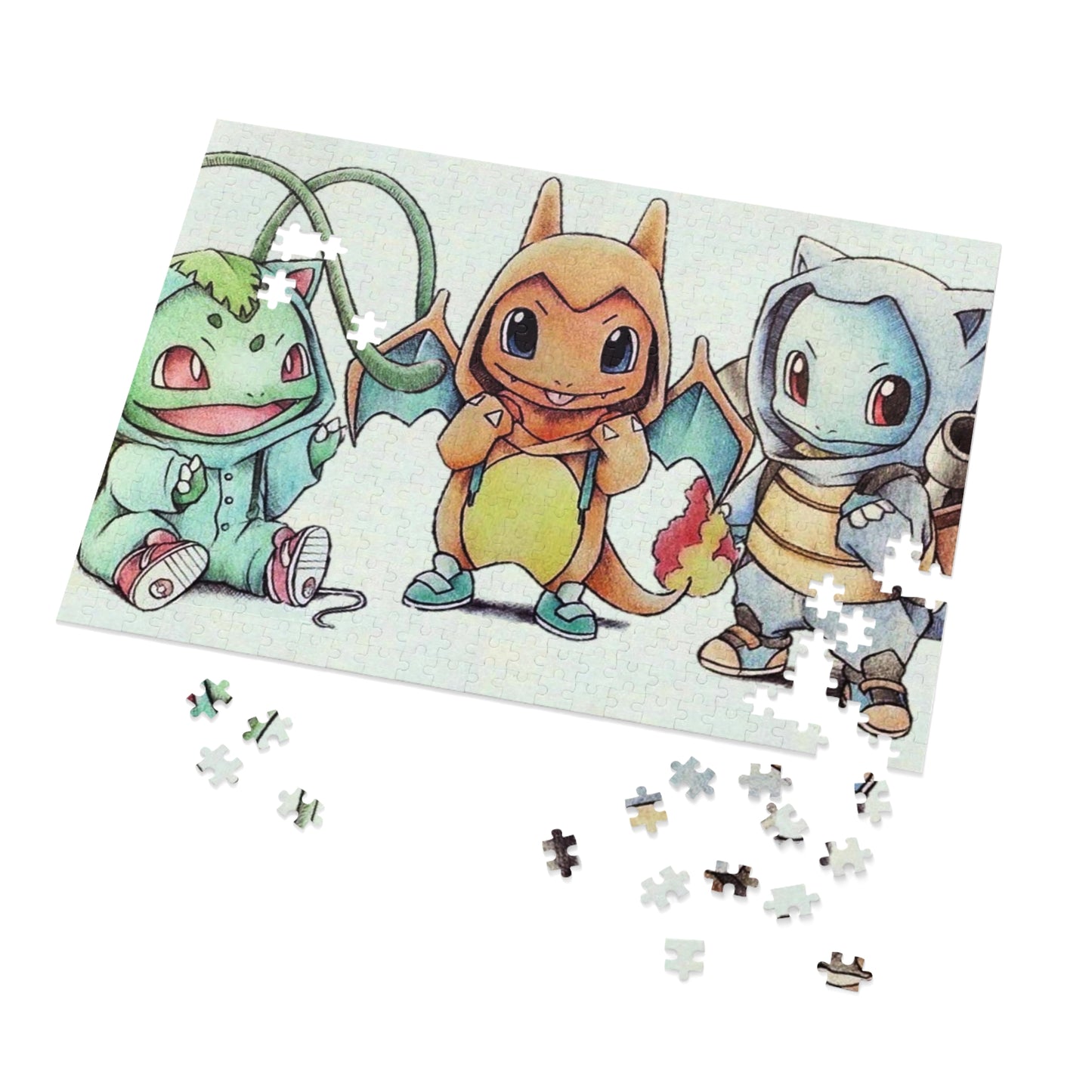 Pokemon Starters Jigsaw Puzzle (30, 110, 252, 500,1000-Piece)