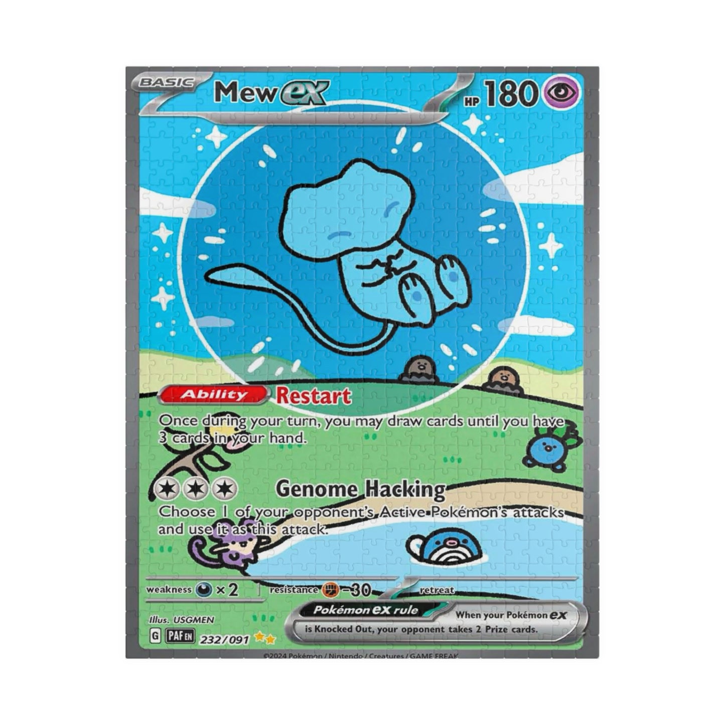 Bubble Mew Puzzle (110, 252, 520, 1014-piece)