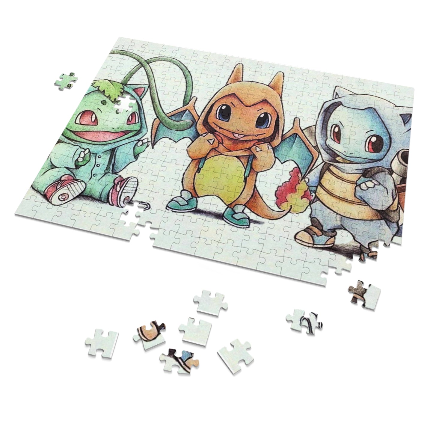 Pokemon Starters Jigsaw Puzzle (30, 110, 252, 500,1000-Piece)