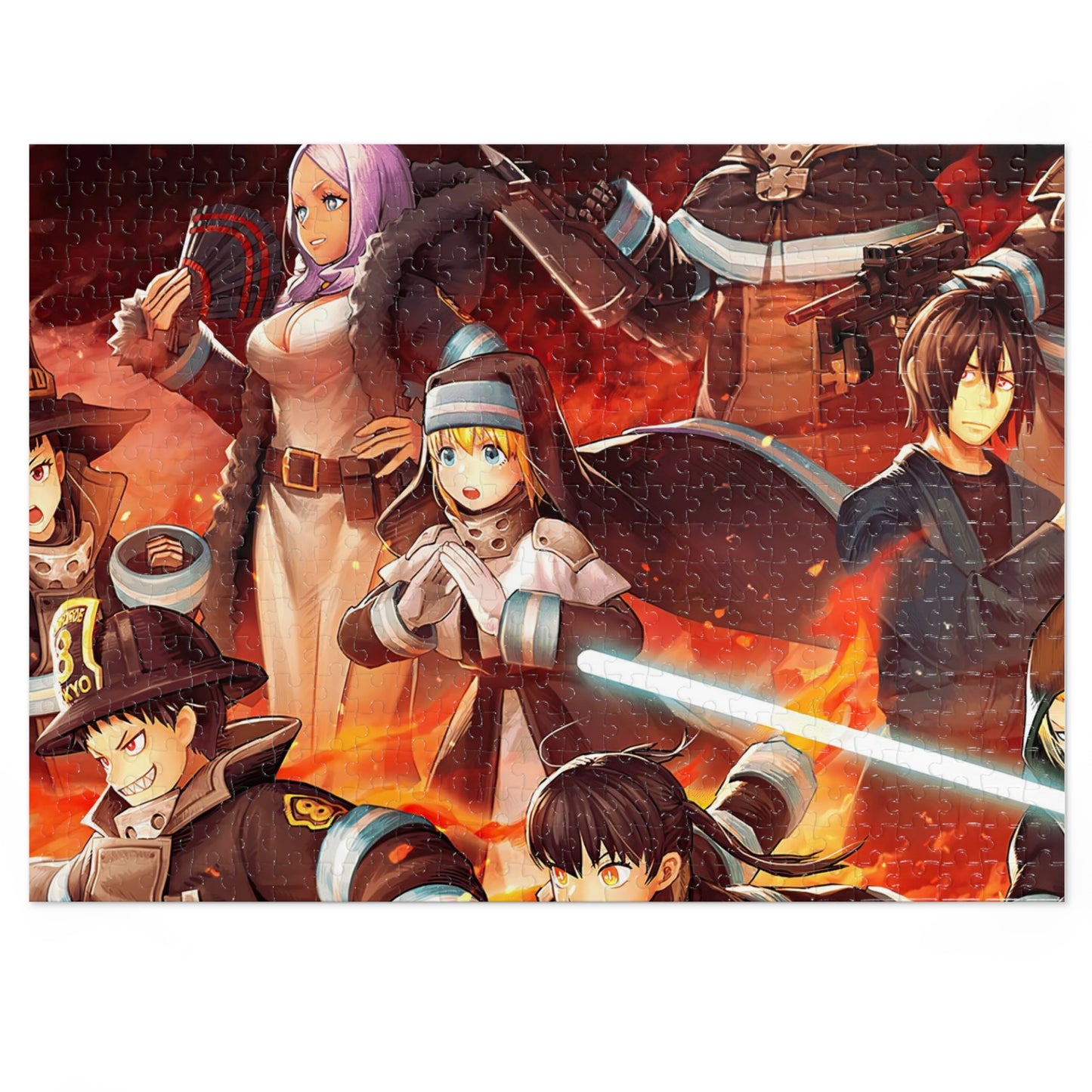 Fire Force Jigsaw Puzzle (30, 110, 252, 500,1000-Piece)
