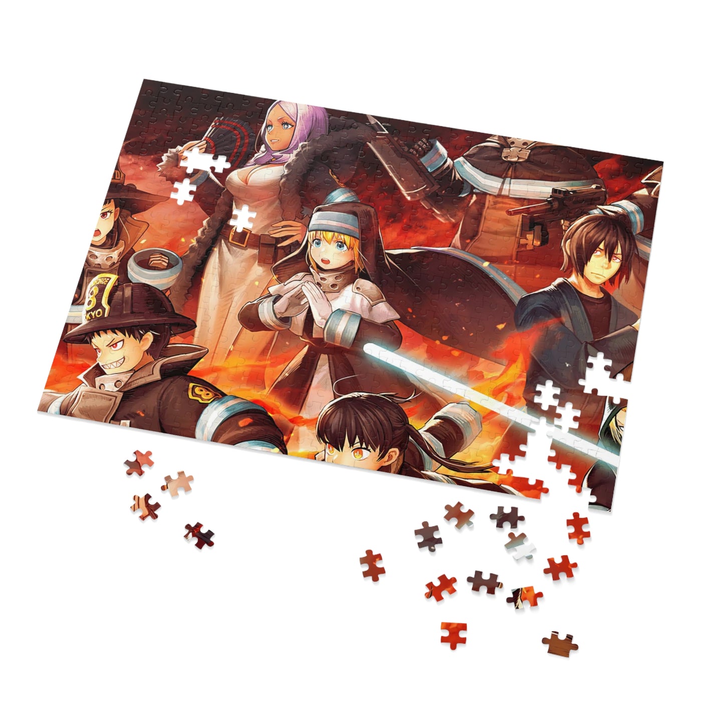 Fire Force Jigsaw Puzzle (30, 110, 252, 500,1000-Piece)