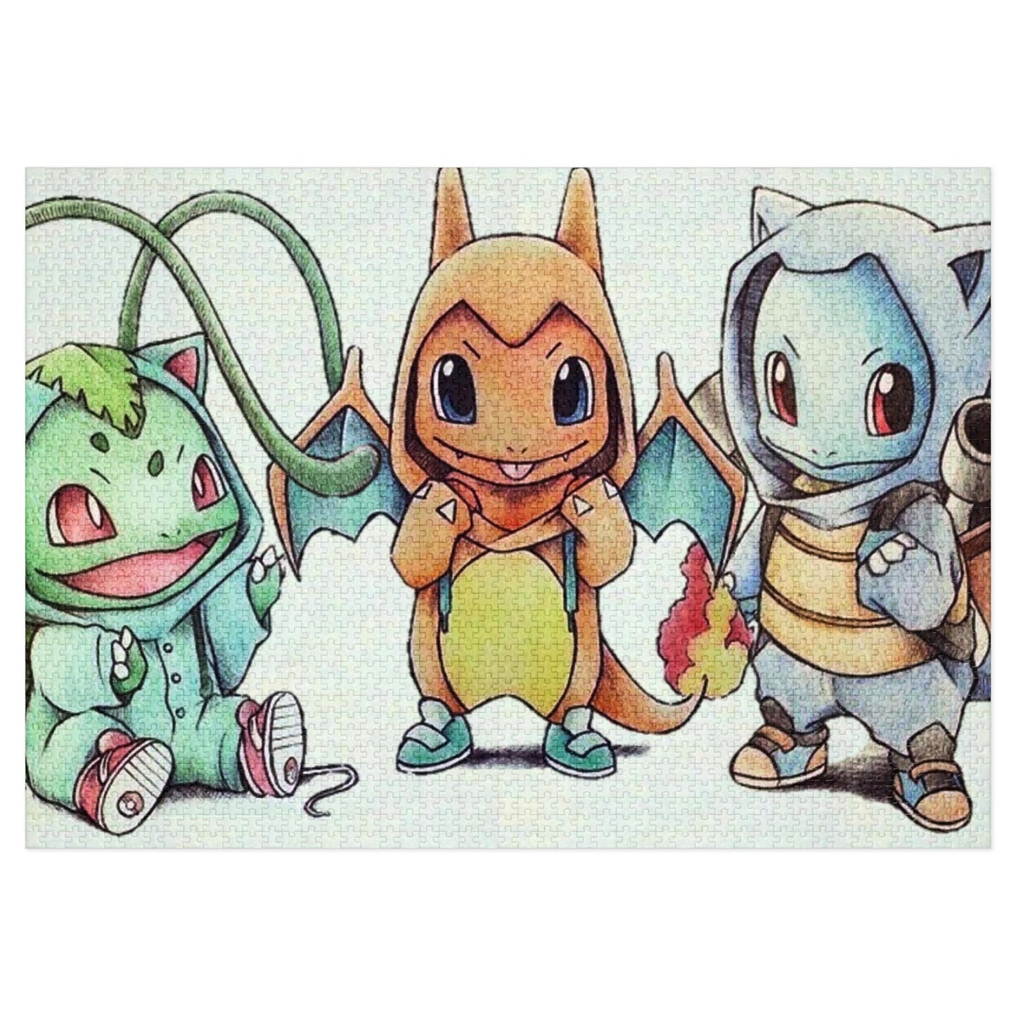 Pokemon Starters Jigsaw Puzzle (30, 110, 252, 500,1000-Piece)