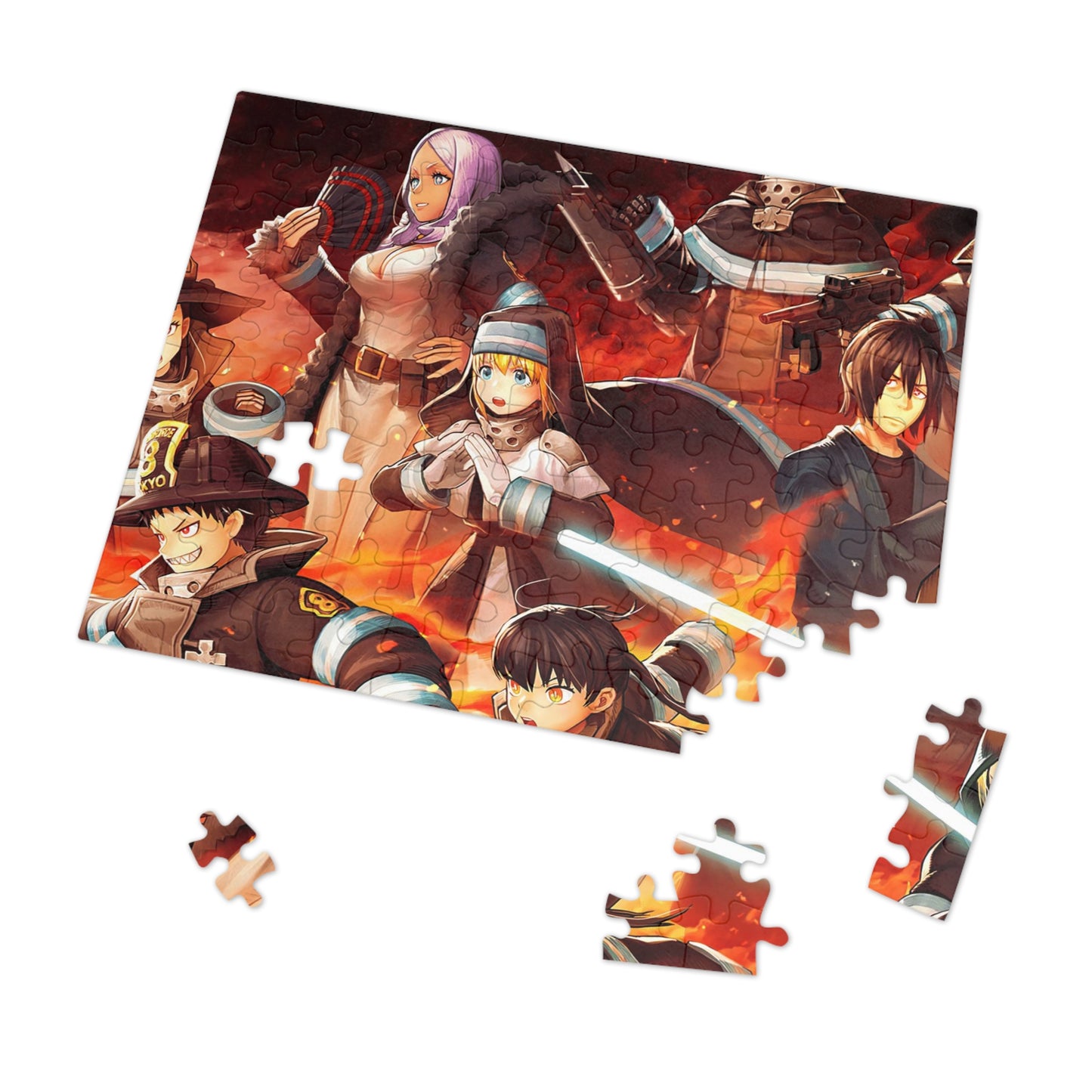 Fire Force Jigsaw Puzzle (30, 110, 252, 500,1000-Piece)