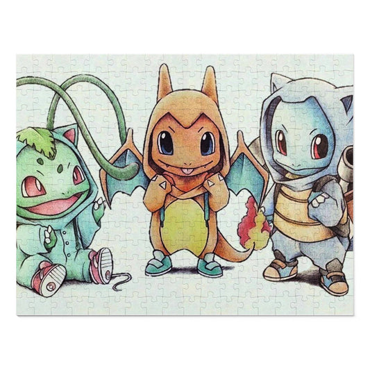 Pokemon Starters Jigsaw Puzzle (30, 110, 252, 500,1000-Piece)
