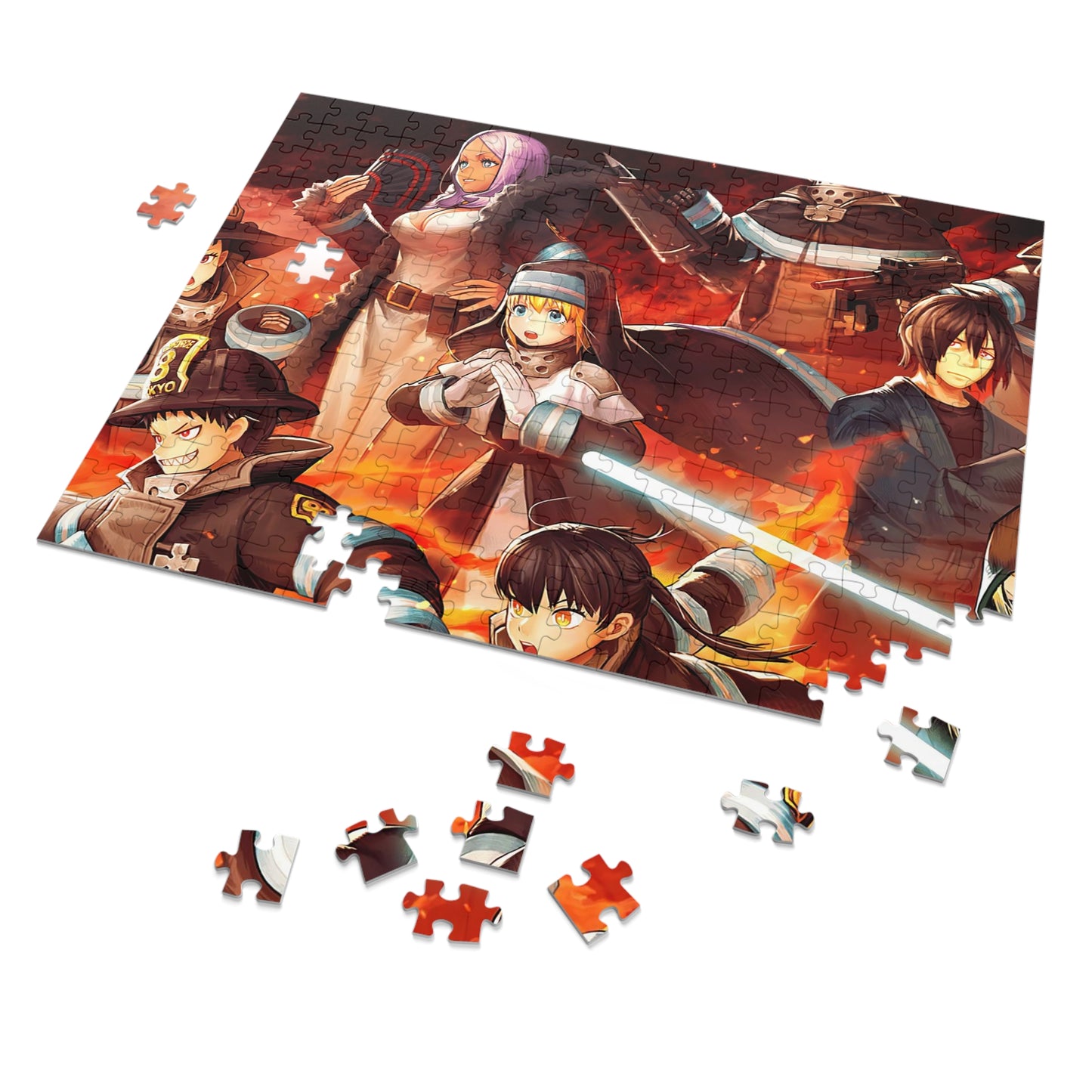 Fire Force Jigsaw Puzzle (30, 110, 252, 500,1000-Piece)
