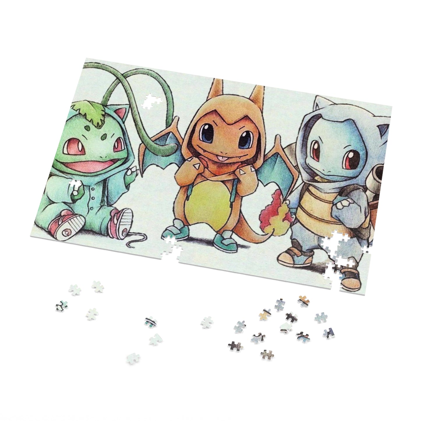 Pokemon Starters Jigsaw Puzzle (30, 110, 252, 500,1000-Piece)
