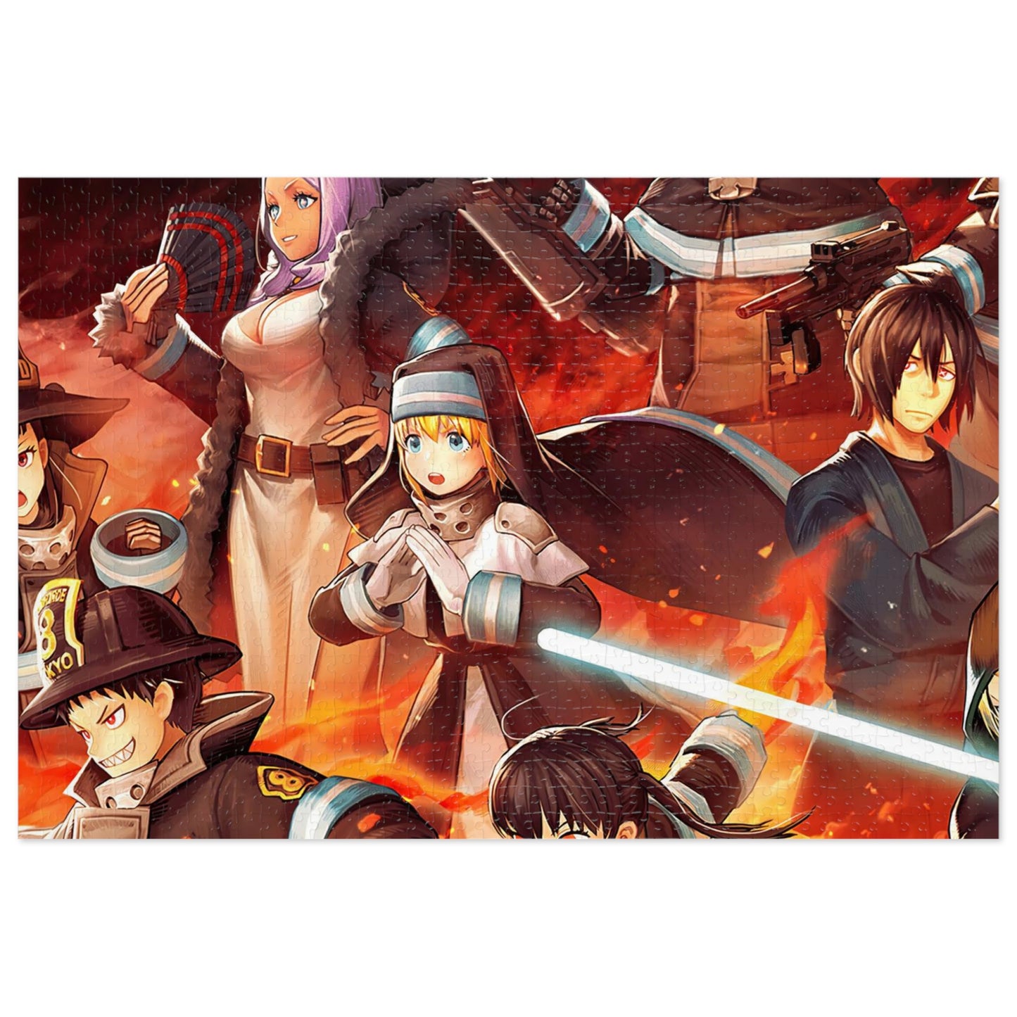 Fire Force Jigsaw Puzzle (30, 110, 252, 500,1000-Piece)