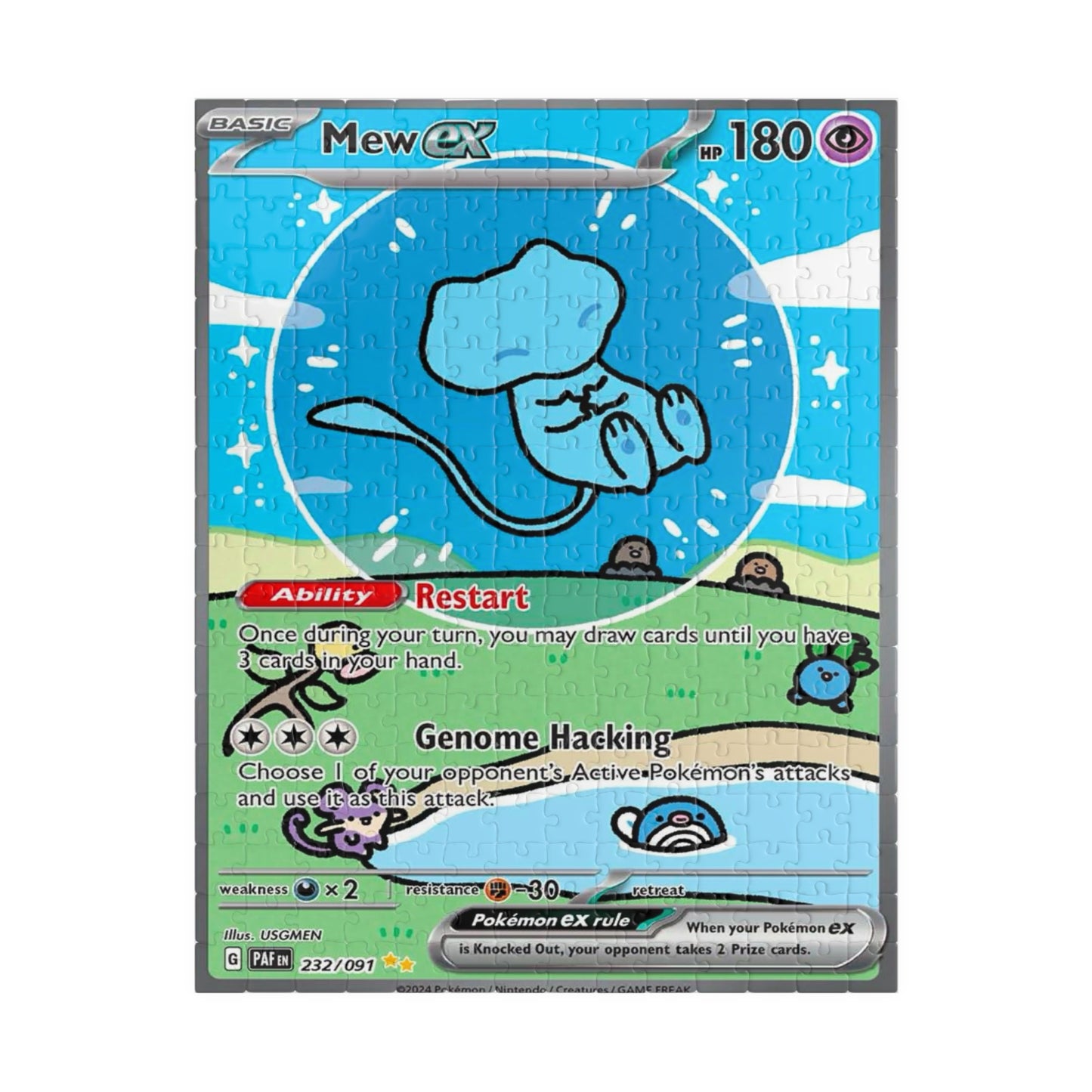 Bubble Mew Puzzle (110, 252, 520, 1014-piece)